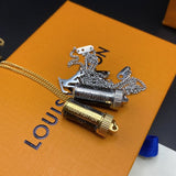 18K Louis Monogram Eclipse Charms Necklace