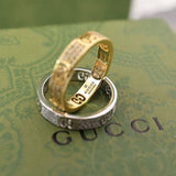18K GG Icon Full Diamonds Ring