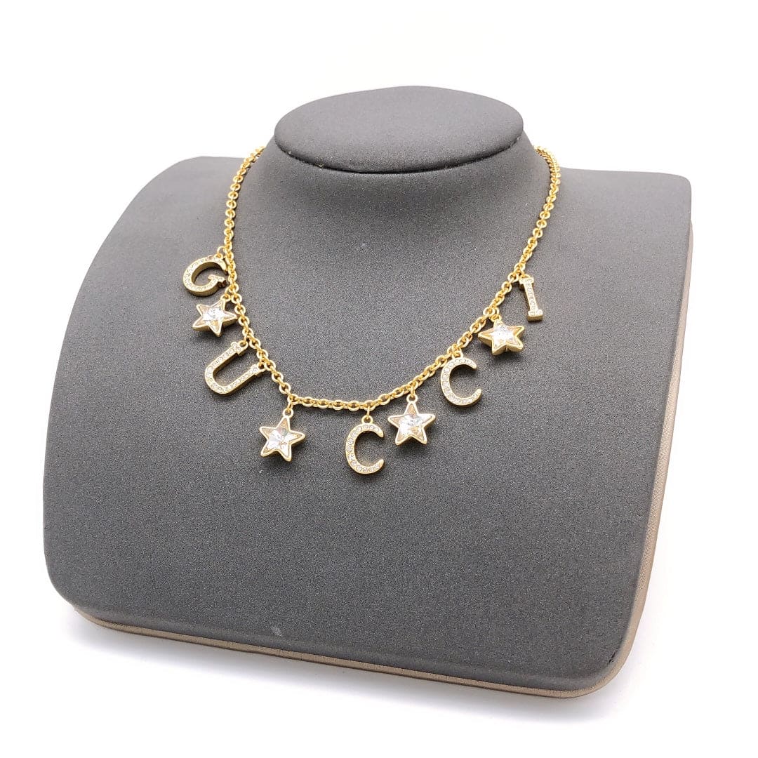 18K GG Script Necklace