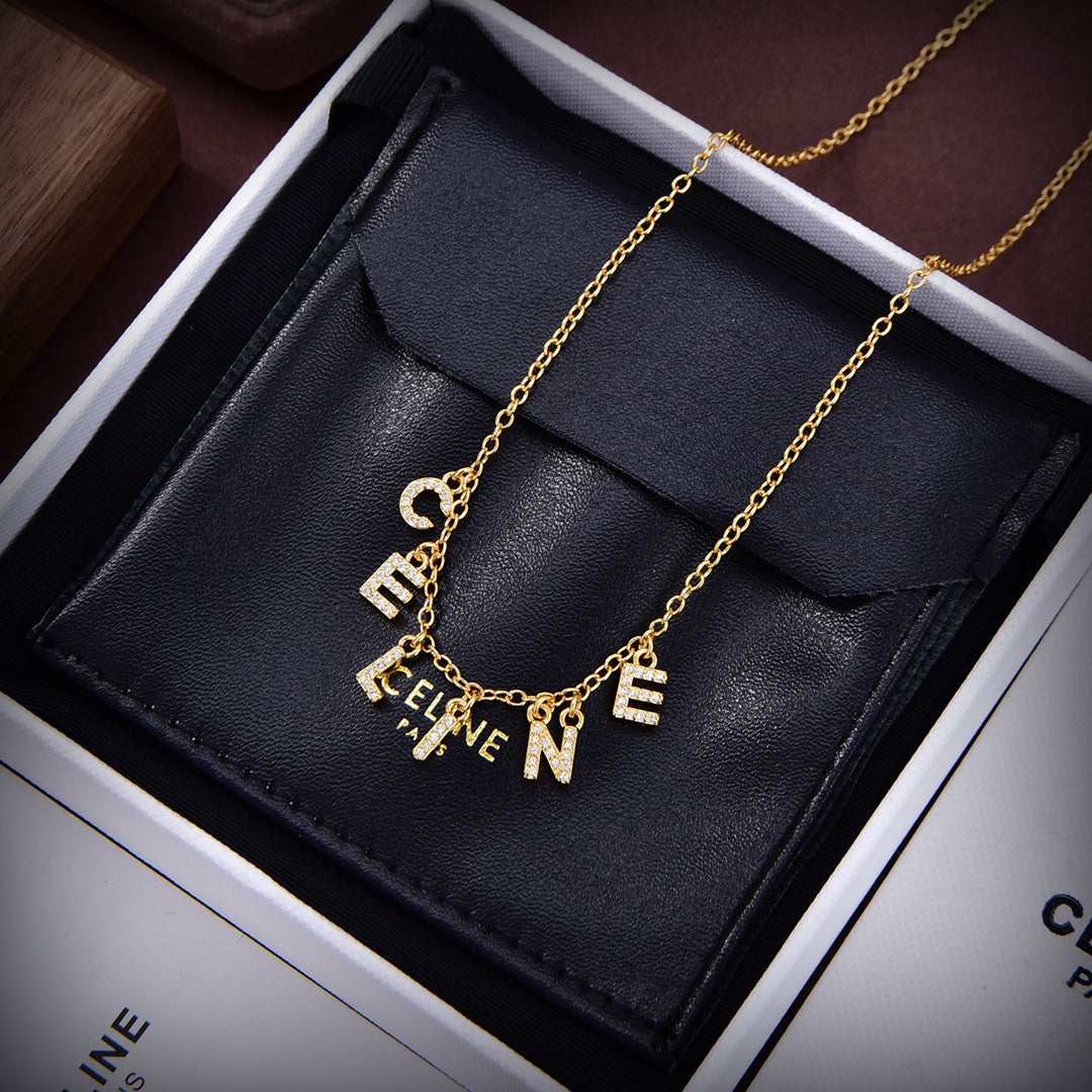 18K Triomphe Paris Strass Crystals Necklace