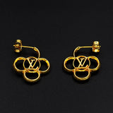 18K Louis Hollow Gold Earrings