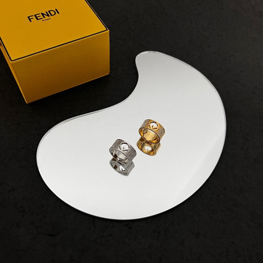 18K F Is Wide Ring
