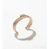 18K CC Pink Strass Cuff Bracelet
