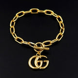 18K GG Interlocking G Gold Bracelet