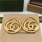 18K GG Big Gold Earrings