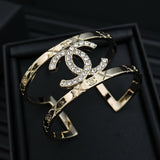 18K CC 2025 Strass Cuff Bracelet