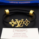18K Louis Monogram Black Gold Bracelet