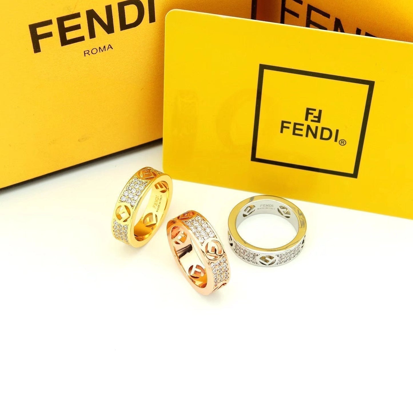 18K F Is White Gold Ring