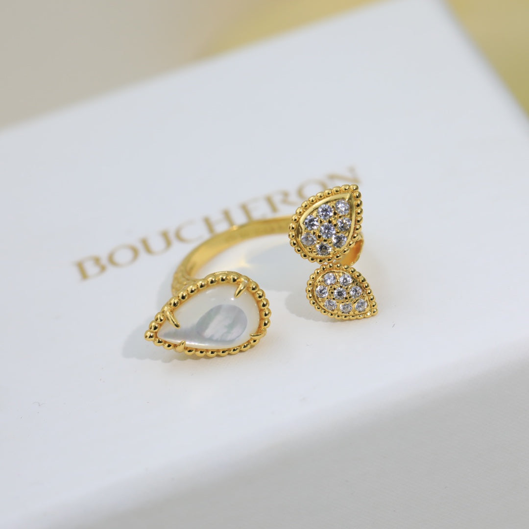 18K Serpent Boh¡§¡§me Diamonds Ring