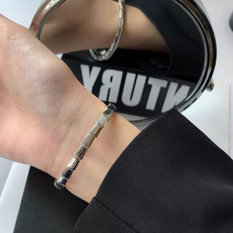 18K BV Serpenti Demi-Pave Diamonds Bracelet