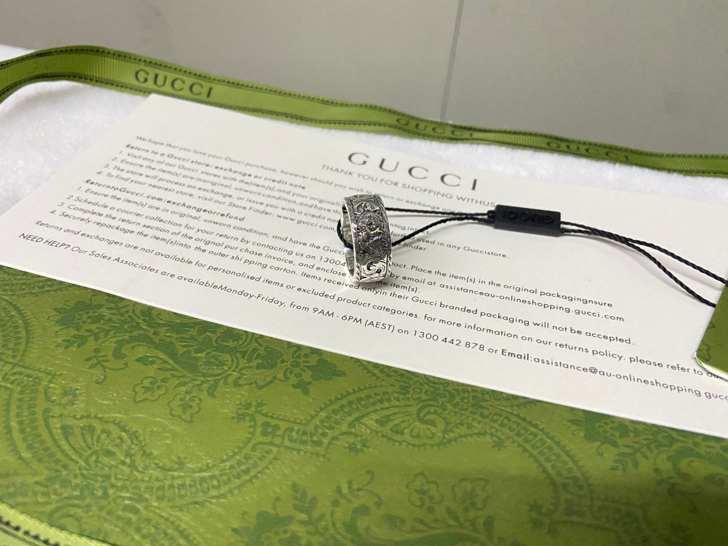 GG Feline Head Ring