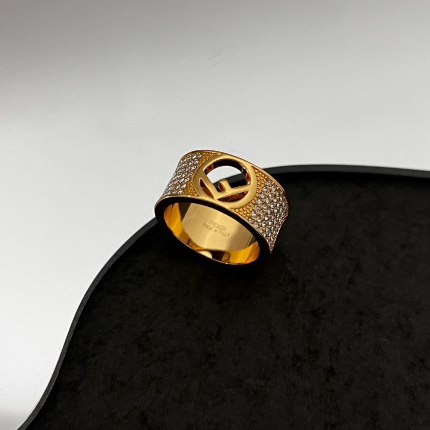 18K F Is Wide Ring