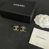 18K CC Vintage Gold Earrings