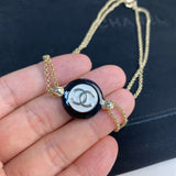 18K CC Chain Choker Necklace