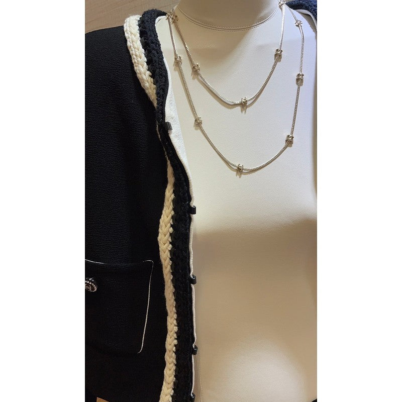 18K CC 24B Flowers Long Necklace