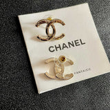 18K CC Vintage Gold Earrings
