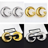 18K GG Large Gold Earrings
