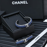 18K CC Denim Blue Cuff Bracelet
