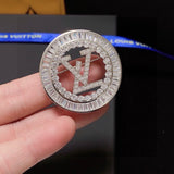 18K Louis Full Diamond Brooch