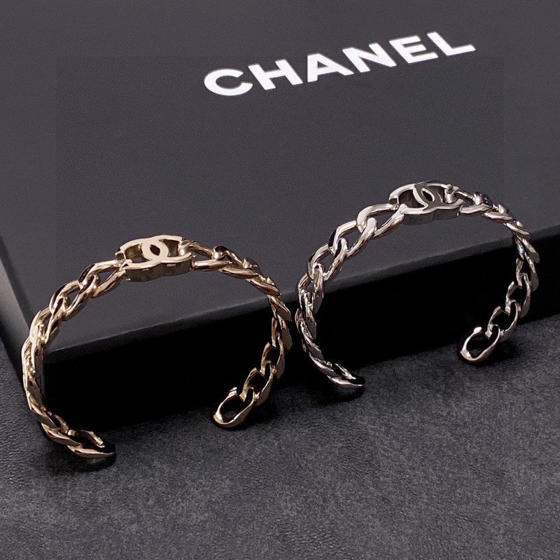 18K CC Open Cuff Bracelet