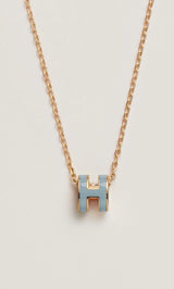 18K Mini Pop H Blue Necklace